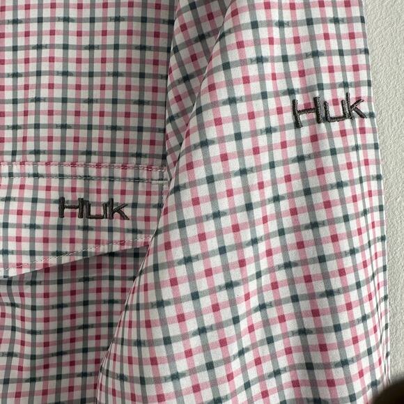 Huk Tide Men's Point Long Sleeve Shirt Size L Outdoor Boating Fishing 30+UPF - Picture 6 of 8